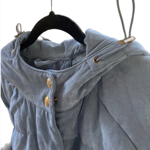 BROMLEY SPORT Light Blue Quilted Down & Feather Puff Jacket, Size XL - Picture 8 of 8